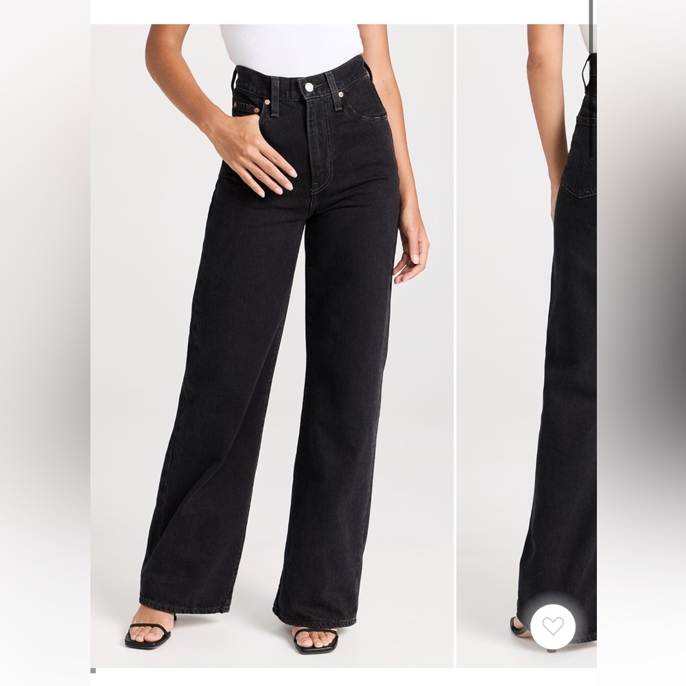 Levi’s High Loose Jeans in Black Wash, size 27